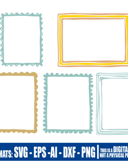 Picture frame 2, Multipurpose, svg, cut, dxf, eps, ai, cricut, silhouette, plotter, vinyl, decal, sticker, wall decor, tshirt