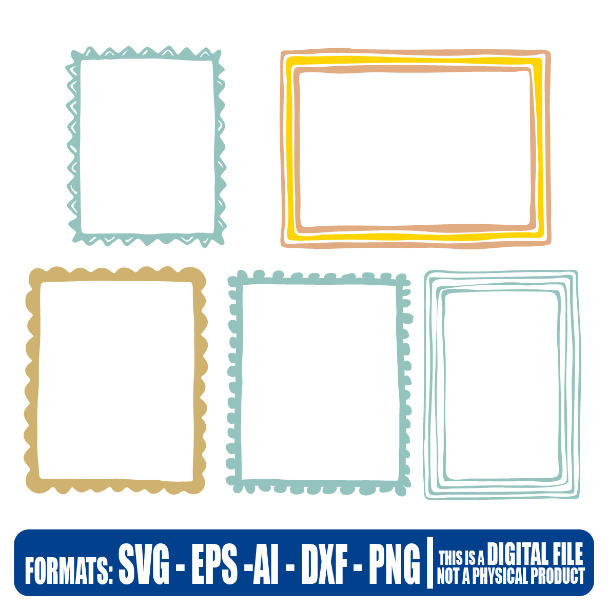 Picture frame 2, Multipurpose, svg, cut, dxf, eps, ai, cricut, silhouette, plotter, vinyl, decal, sticker, wall decor, tshirt