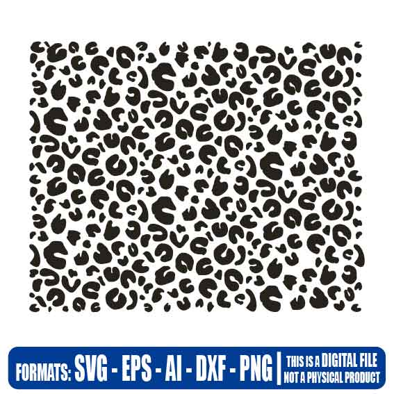 Leopard pattern, Multipurpose, svg, cut, dxf, eps, ai, cricut, silhouette, plotter, vinyl, decal, sticker, wall decor, tshirt