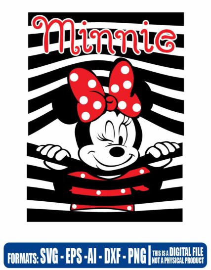 Minnie lines, mickey, disney, Multipurpose, svg, cut, dxf, eps, ai, cricut, silhouette, plotter, vinyl, decal, sticker, wall decor, tshirt, Cricut Cutting Machine