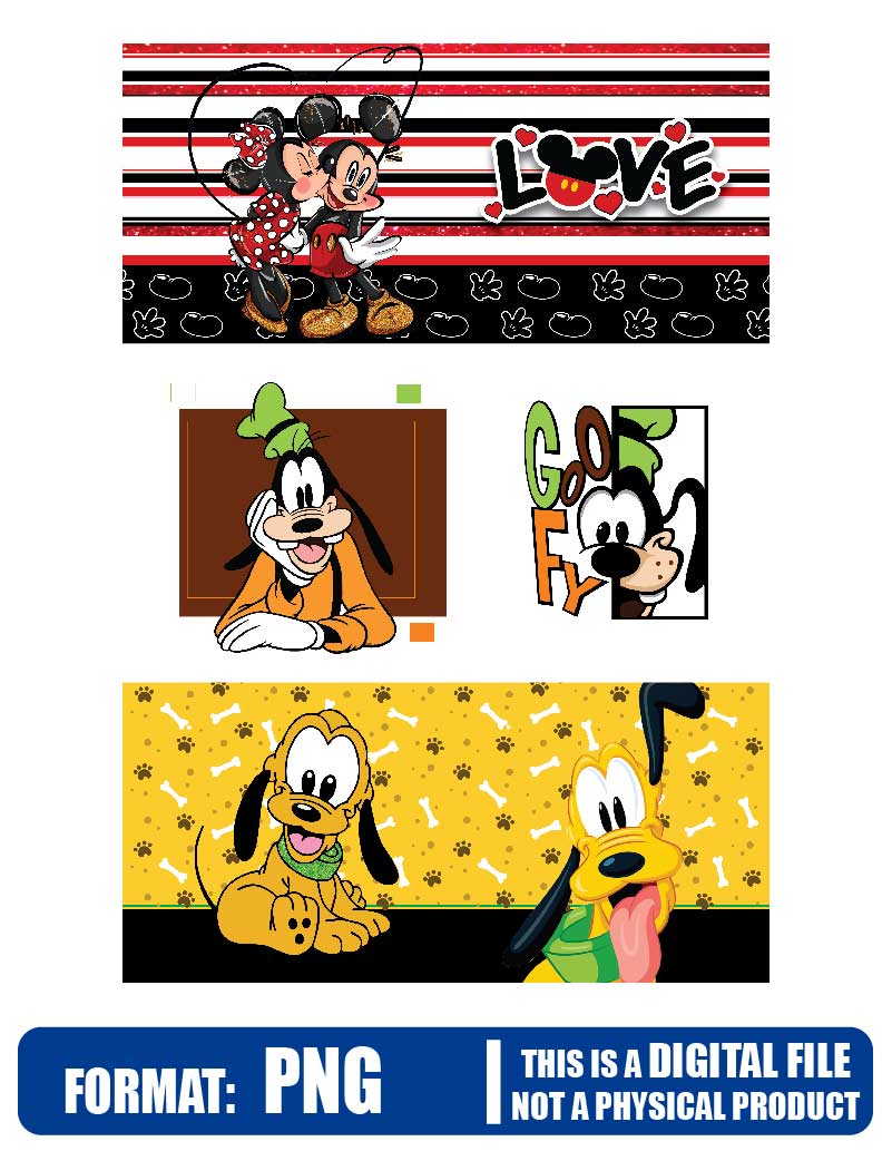 Mickey and minnie love disney 3 for mug, png file, Sublimation Download, instant download