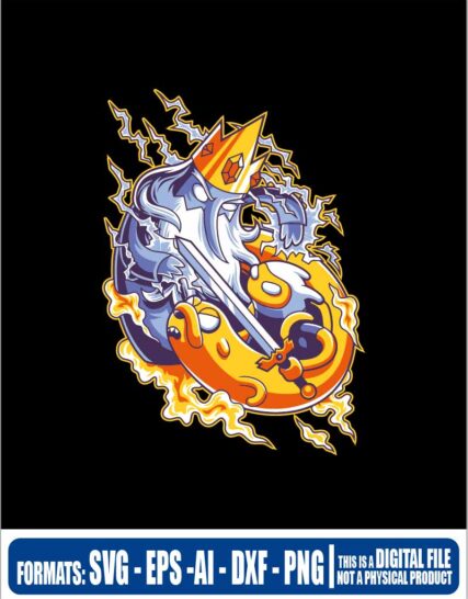 Adventure time ice king, Multipurpose, svg, cut, dxf, eps, ai, cricut, silhouette, plotter, vinyl, decal, sticker, wall decor, tshirt, Cricut Cutting Machine