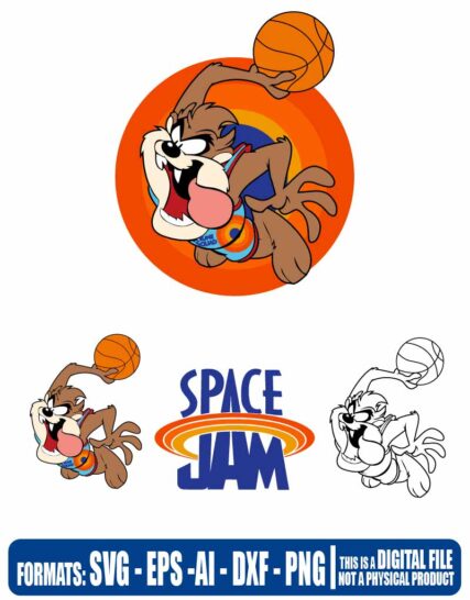 Space jam new legacy tazz, looney toons, Multipurpose, svg, cut, dxf, eps, ai, cricut, silhouette, plotter, vinyl, decal, sticker, wall decor, tshirt, Cricut Cutting Machine
