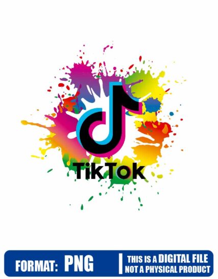Tiktok splash, animal, cheetah, tik tok, High Resolution, PNG, clip art, sublimation, instant download, High Resolution, printable, t-shirt shirt file art, print art