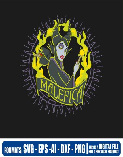 Disney Malefica malvada, cricut, eps, svg, pdf, png, file cut, t-shirt, file art, Multipurpose, svg, cut, dxf, eps, ai, cricut, silhouette, plotter, vinyl, decal, sticker, wall decor, tshirt, Cricut Cutting Machine