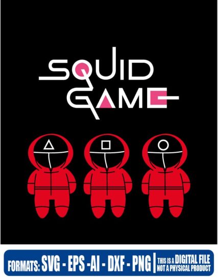 Squid game, game, 456, squid game, squid game 456, 456, netflix, cricut, eps, svg, pdf, png, file cut, t-shirt, file art, Multipurpose, svg, cut, dxf, eps, ai, cricut, silhouette, plotter, vinyl, decal, sticker, wall decor, tshirt, Cricut Cutting Machine