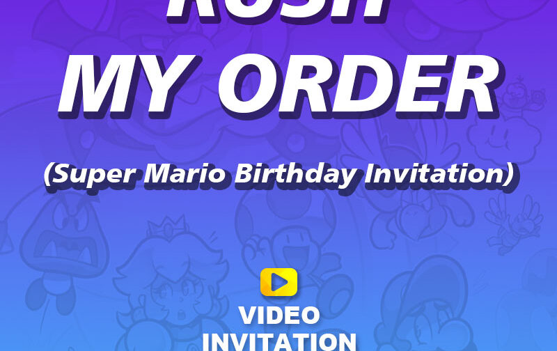 Rush My Order (buying this you'll get your invitation 3 times earlier )