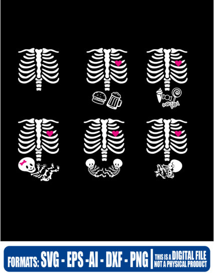 skull and family, halloween, death, skeletor, cricut, eps, svg, pdf, png, file cut, t-shirt, file art, Multipurpose, svg, cut, dxf, eps, ai, cricut, silhouette, plotter, vinyl, decal, sticker, wall decor, tshirt, Cricut Cutting Machine