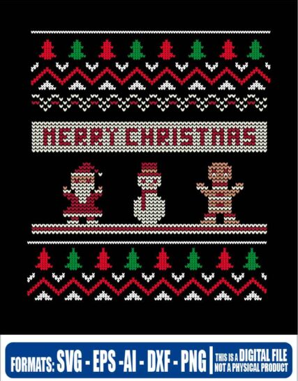 Merry christmas Ugly Sweater, ugly, christmas, cricut, eps, avengers, svg, pdf, png, file cut, t-shirt, file art, Multipurpose, svg, cut, dxf, eps, ai, cricut, silhouette, plotter, vinyl, decal, sticker, wall decor, tshirt, Cricut Cutting Machine