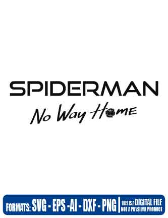Spiderman no way home logo, spiderman, marvel, trend, cricut, eps, svg, pdf, png, file cut, t-shirt, file art, Multipurpose, svg, cut, dxf, eps, ai, cricut, silhouette, plotter, vinyl, decal, sticker, wall decor, tshirt, Cricut Cutting Machine