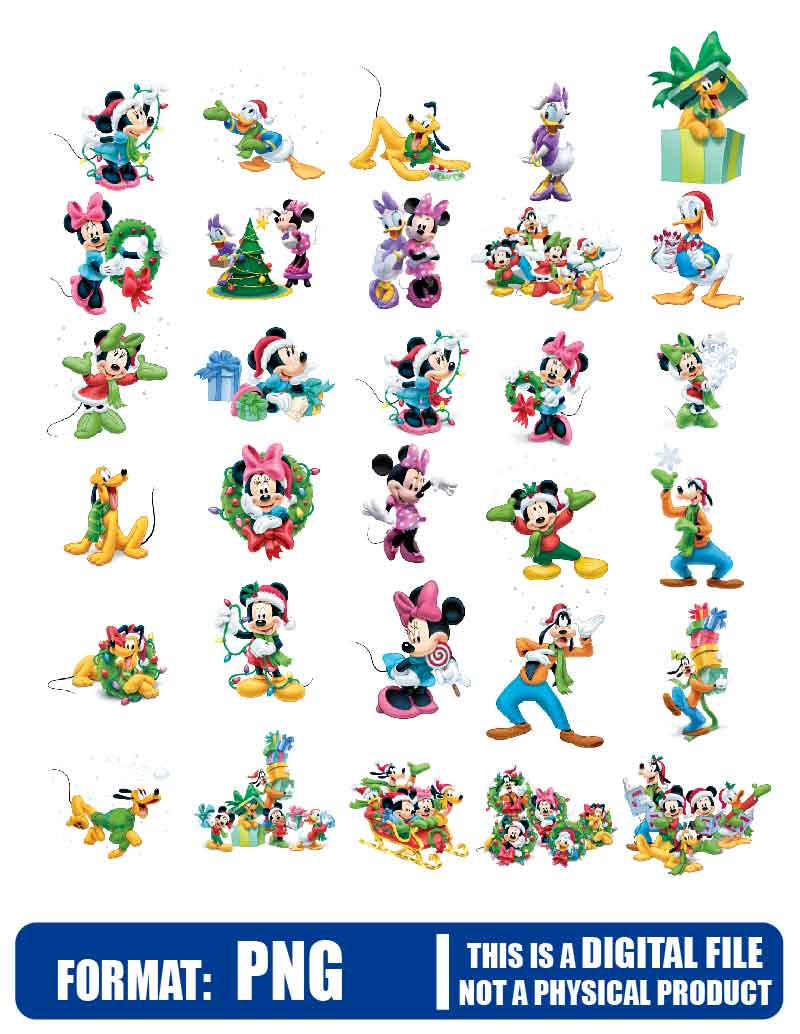 Christmas disney mickey, minnie, donald, pluto, disney, Resolution, PNG, clip art, sublimation, instant download, pirates of the Caribbean, mug, High Resolution, printable, t-shirt shirt file art, print art, navidad, papa noel