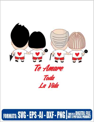 San valentin te amare toda la vida svg, 14 de febrero, san valentin, pareja, cricut, eps, svg, pdf, png, file cut, t-shirt, file art, Multipurpose, svg, cut, dxf, eps, ai, cricut, silhouette, plotter, vinyl, decal, sticker, wall decor, tshirt, Cricut Cutting Machine