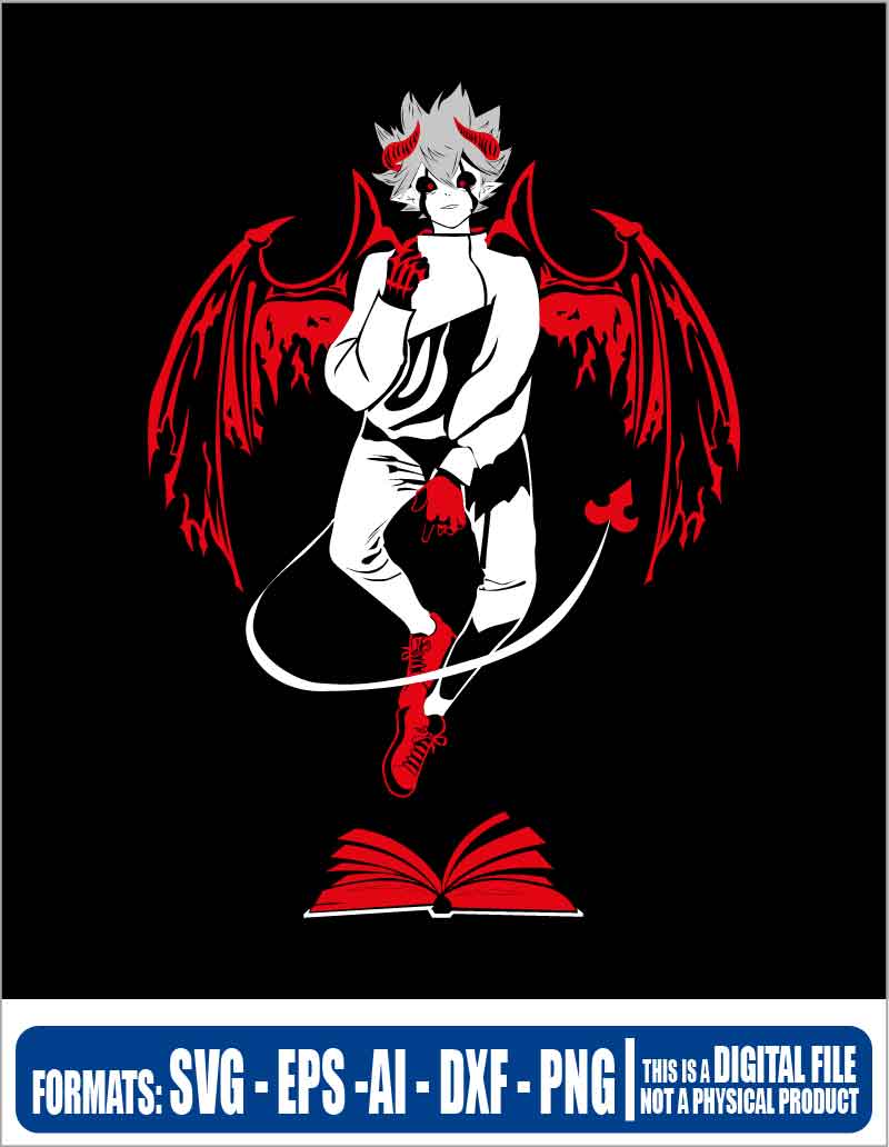 Black clover Liebe, anime, black clover, svg, cricut, eps, svg, pdf, png, file cut, t-shirt, file art, Multipurpose, svg, cut, dxf, eps, ai, cricut, silhouette, plotter, vinyl, decal, sticker, wall decor, tshirt, Cricut Cutting Machine, Scalable Vector Graphics