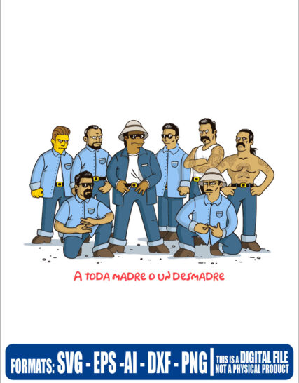 Los simpsons a toda madre o un desmadre sangre por sangre, svg, cricut, eps, svg, pdf, png, file cut, t-shirt, file art, Multipurpose, svg, cut, dxf, eps, ai, cricut, silhouette, plotter, vinyl, decal, sticker, wall decor, tshirt, Cricut Cutting Machine, Scalable Vector Graphics