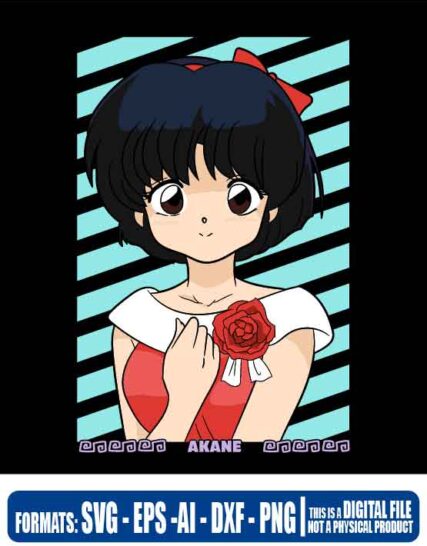 Ranma y medio akane anime, svg, cricut, eps, svg, pdf, png, file cut, t-shirt, file art, Multipurpose, svg, cut, dxf, eps, ai, cricut, 14 de febrerosilhouette, plotter, vinyl, decal, sticker, wall decor, tshirt, Cricut Cutting Machine, pareja, san valentin, amor, Scalable Vector Graphics