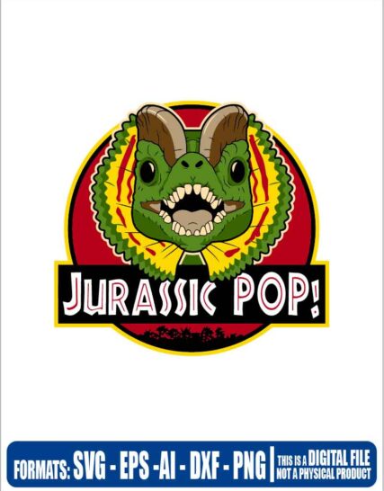 Jurassic pop, jurassic park, svg, cricut, eps, svg, pdf, png, file cut, t-shirt, file art, Multipurpose, svg, cut, dxf, eps, ai, cricut, silhouette, plotter, vinyl, decal, sticker, wall decor, tshirt, Cricut Cutting Machine, Scalable Vector Graphics