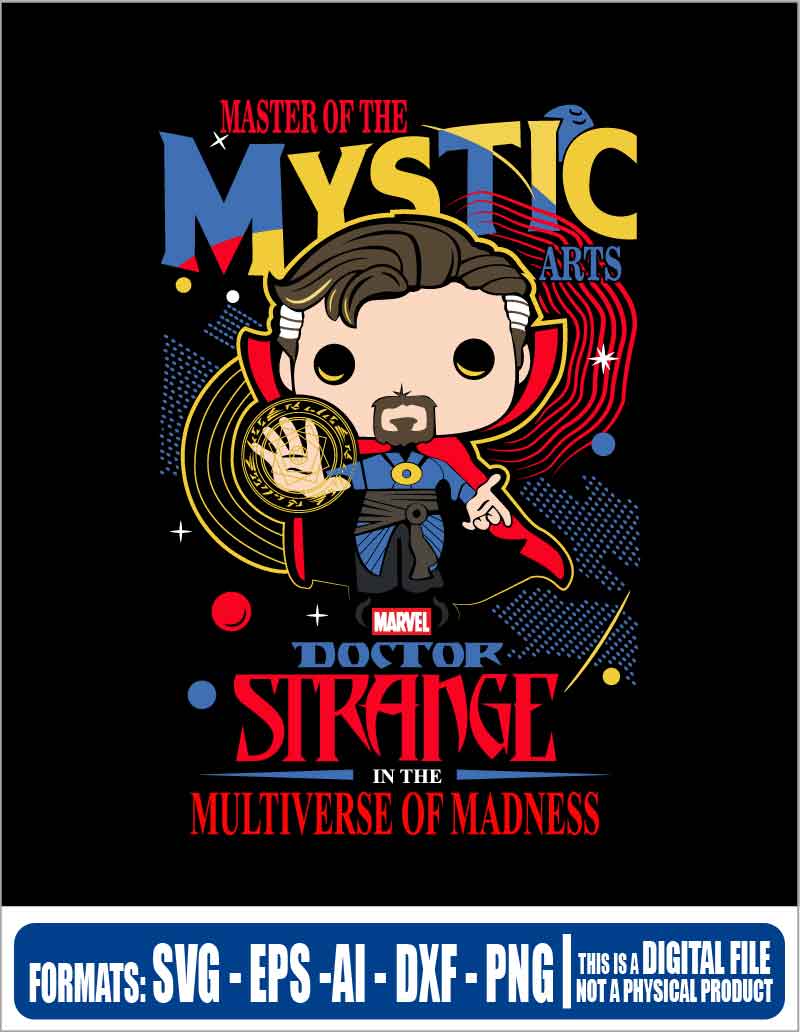 Dr. strange multiverse of madness doll, wanda, scarlet witch, marvel, comic, eps, svg, pdf, png, file cut, t-shirt, file art, Multipurpose, svg, cut, dxf, eps, ai, cricut, silhouette, plotter, vinyl, decal, sticker, wall decor, tshirt, Cricut Cutting Machine