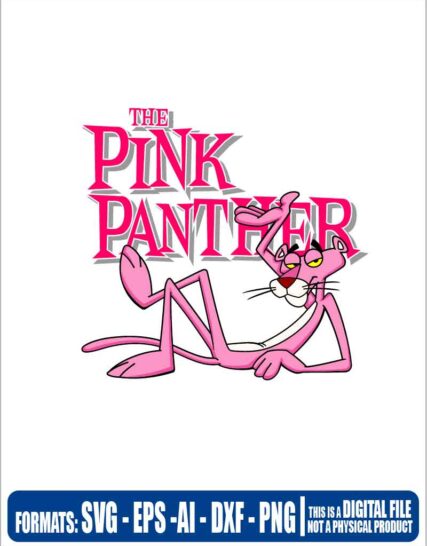 The pink panther, la pantera rosa, svg, cricut, eps, svg, pdf, png, file cut, t-shirt, file art, Multipurpose, svg, cut, dxf, eps, ai, cricut, silhouette, plotter, vinyl, decal, sticker, wall decor, tshirt, Cricut Cutting Machine, Scalable Vector Graphics