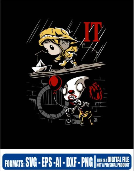 Halloween it child, svg, cricut, eps, svg, pdf, png, file cut, t-shirt, file art, Multipurpose, svg, cut, dxf, eps, ai, cricut, silhouette, plotter, vinyl, decal, sticker, wall decor, tshirt, Cricut Cutting Machine, Scalable Vector Graphics