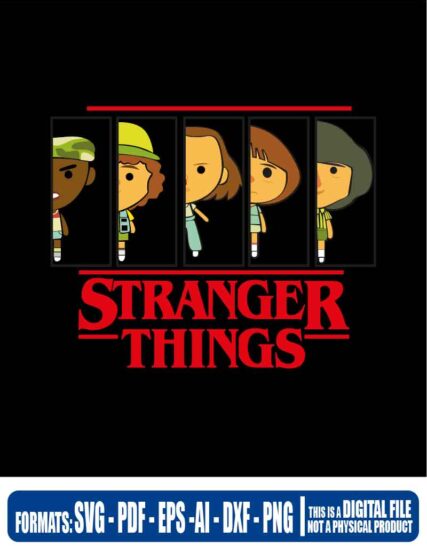 Stranger things faces, svg, cricut, eps, svg, pdf, png, file cut, t-shirt, file art, Multipurpose, svg, cut, dxf, eps, ai, cricut, silhouette, plotter, vinyl, decal, sticker, wall decor, tshirt, Cricut Cutting Machine, Scalable Vector Graphics