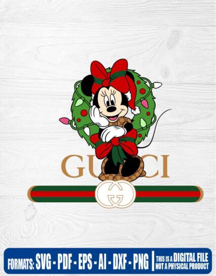 Gucci mickey mouse minnie christmas, svg, cricut, eps, svg, pdf, png, file cut, t-shirt, file art, Multipurpose, svg, cut, dxf, eps, ai, cricut, silhouette, plotter, vinyl, decal, sticker, wall decor, tshirt, Cricut Cutting Machine, Scalable Vector Graphics