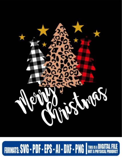 Merry christmas Tree, svg, cricut, eps, svg, pdf, png, file cut, t-shirt, file art, Multipurpose, svg, cut, dxf, eps, ai, cricut, silhouette, plotter, vinyl, decal, sticker, wall decor, tshirt, Cricut Cutting Machine, Scalable Vector Graphics