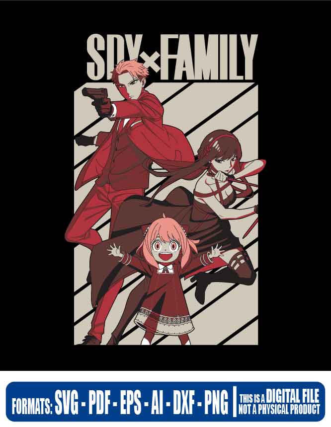 Spy x family anya poster, svg, cricut, eps, svg, pdf, png, file cut, t-shirt, file art, Multipurpose, svg, cut, dxf, eps, ai, cricut, silhouette, plotter, vinyl, decal, sticker, wall decor, tshirt, Cricut Cutting Machine, Scalable Vector Graphics