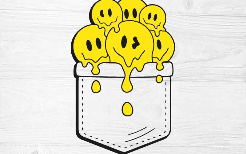 Funny Melt Smile Face In Pocket, svg, cricut, eps, svg, pdf, png, file cut, t-shirt, file art, Multipurpose, svg, cut, dxf, eps, ai, cricut, silhouette, plotter, vinyl, decal, sticker, wall decor, tshirt, Cricut Cutting Machine, Scalable Vector Graphics